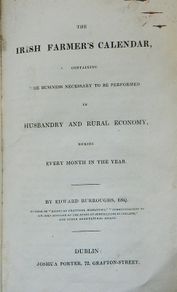 The Irish Farmers Calendar, Edward Burroughs, 1835