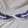 vans old skool multi paint Size 6 eu 37 blue I'm great condition Image 4
