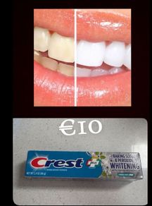 Crest whitening and paroxide toothpaste