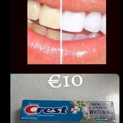 Crest whitening and paroxide toothpaste