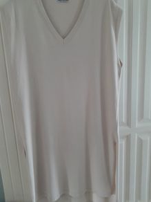 Naya Cream V Neck Tunic