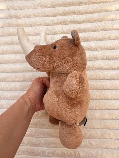 Lupilu Rhino Plush Rhinoceros approx. 25 cm. Used Please see photos