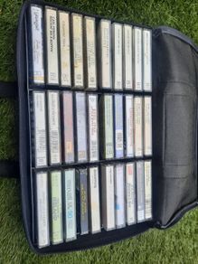 Audio cassette tapes with case