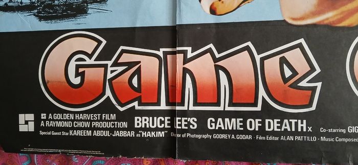 Bruce Lee GAME OF DEATH film poster