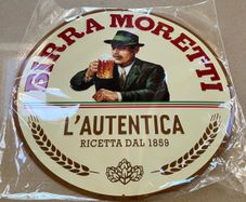 Moretti Italian Beer Genuine Embossed Metal Sign 40.5 cmNew