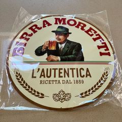 Moretti Italian Beer Genuine Embossed Metal Sign 40.5 cmNew