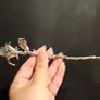 Rebel Studio Pink Stone Silver Rose Hair Pin / Hair Stick Image 2
