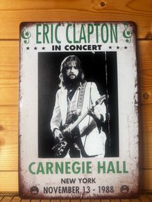 Eric Clapton Tin Metal Sign