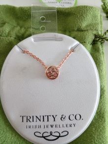 Trinity Knot Pendant and Chain.