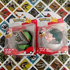 Pokemon Clip n Go figures x2