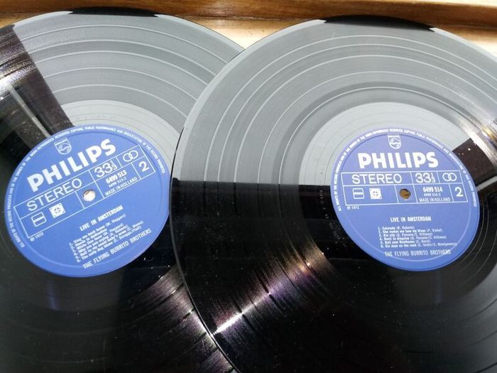 1972 The Flying Burrito Brothers - Live in Amsterdam 12in Vinyl Double LP Album
