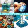 16oz Crystal Clear Epoxy Resin for Casting - 1:1 Ratio Crystal Clear Resin Coating for Wood, Bar, Table, Jewelry Making, Craft Decoration (FREE POSTAGE) Image 3