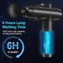 Massage Gun Deep Tissue, Muscle Percussion Massager with 30 Speeds Quiet Hand Massagers with LCD Touch Screen 10 Heads for Shoulder Body Back Relaxation Image 2