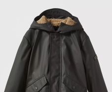 Zara raincoat with fur