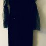 Sisters by Tori Bella Navy Polka Dot Chiffon Occasion Dress BNWT UK 12 Image 3
