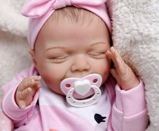 Lifelike Reborn Baby Dolls - 20-Inch Sweet Smile Realistic-Newborn Baby Dolls Sleeping Baby Girl Real Life Baby Dolls with Toy Accessories Gift Set for Kids Age 3+ & Collection (FREE POSTAGE)