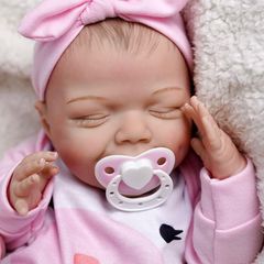 Lifelike Reborn Baby Dolls - 20-Inch Sweet Smile Realistic-Newborn Baby Dolls Sleeping Baby Girl Real Life Baby Dolls with Toy Accessories Gift Set for Kids Age 3+ & Collection (FREE POSTAGE)