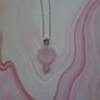 Pink heart pendant, Handmade jewellery,Necklace.Valentin'e Day gift.Jewellery Image 10