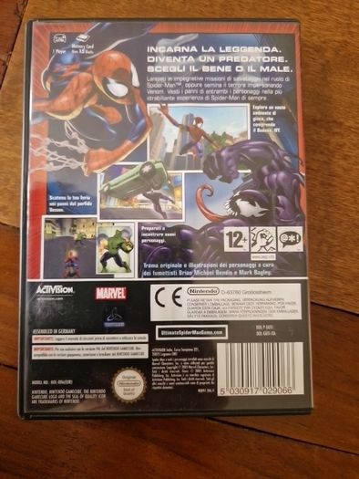 Italian Version Ultimate Spider Man Nintendo Gamecube games Original Pal