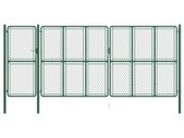 Garden Gate Steel 175x495 cm Green