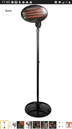 Warmlite WL42009 Quartz Portable Patio Heater