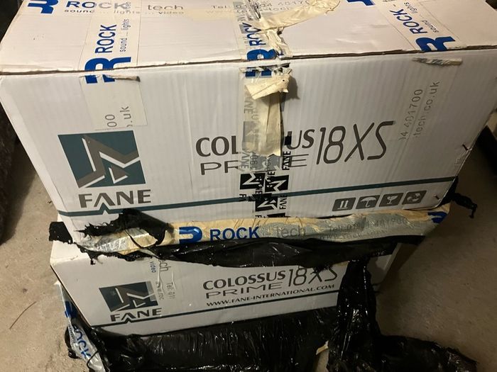 Volt 18" bass speakers  pair