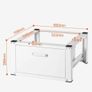 Laundry Pedestal 686mmW x 366mmH, Washer And Dryer Base Stand Platform Universal Fit 299kg Capacity, Heavy Duty Multi-Functional Base for Washing Machine with Drawer & Rich Accessories Image 2