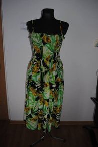 Anonymous transparent summer calf lenght dress Perfect condition size UK16 EUR44 Postage included