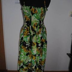 Anonymous transparent summer calf lenght dress Perfect condition size UK16 EUR44 Postage included