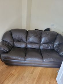 3 seater leather couch