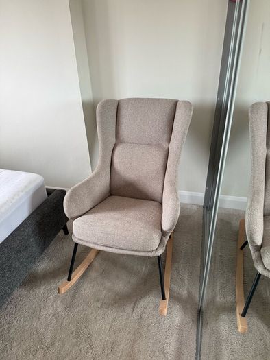 UNUSED Kave Home Maustin Beige Rocking Chair