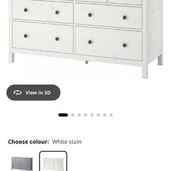 HEMNES 8 Chest of drawers local delivery available