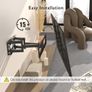BONTEC TV Wall Mount for 23to70 Inch LED LCD, Swivels Tilts Extends Double Arm Full Motion TV Wall Bracket Holds up to 45kg, Includes HDMI Cable, Spirit Level, Max VESA 400x400mm Image 5