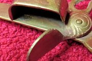 Vintage Brass Candle Wick Scissors / Snuffer