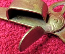Vintage Brass Candle Wick Scissors / Snuffer