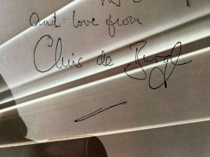 Chris de Burgh Signed Man On The Line Vinyl LP 1984 Autographed