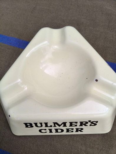 Vintage Bulmers Cider Enamel Ashtray