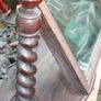 Antique Wooden Large Shaving Mirror Image 8