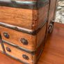 Vintage Metal Bound Wooden Chest. Image 7