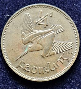 Ireland Excellent 1943 UNC Farthing Coin