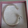 Pandora moments moon/stars open bangle size 2 very good condition hallmarked Image 6