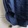M&S Navy 100% Pure Linen Short Sleeve Top - Size 16 - Like New Image 5