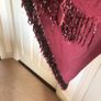 Large scarf pink with beading in ends Image 2