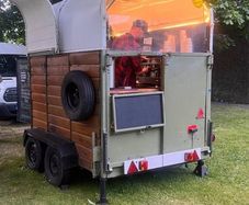 Coffee Trailer |DRIVE-THRU SETUP| duel fuel coffee