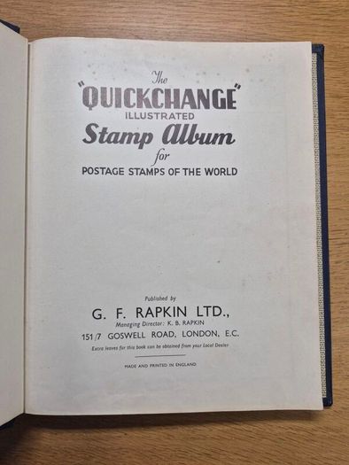 stamp album with stamps of the world