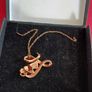 Sterling silver,gold plated with diamonds,pendant Image 2