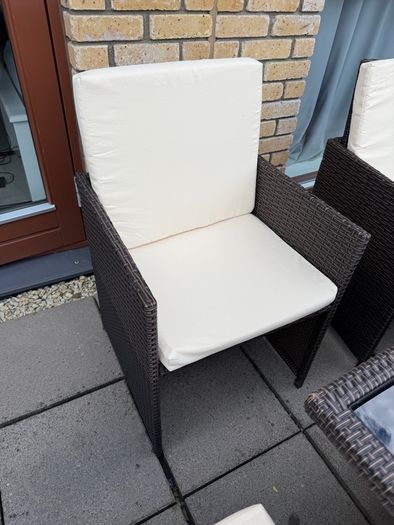9 Piece Rattan Cube Garden Dining Set for 8 people