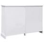 Sideboard with 10 Drawers White 113x30x79 cm Wood Image 7