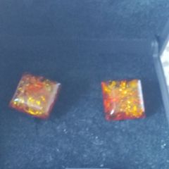 Sterling silver amber earrings