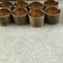 Vintage Copper Brass Gold Braided Napkin Rings Set Of 8 Image 8